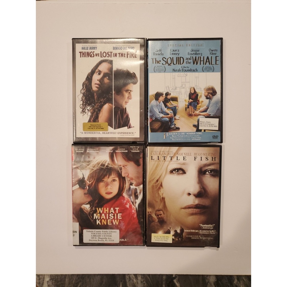 Indie Drama DVD Lot (4) Squid and the Whale Things We Lost Maisie